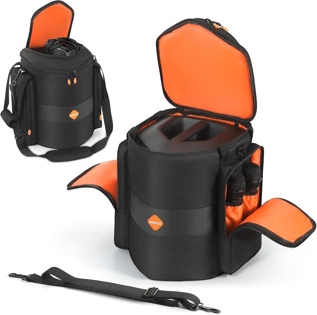 Carrying Case Compatible with Bose S1 Pro/S1 Pro+, Protective Cover Bag with Shoulder Strap, Durable Design for PA System Speaker, Microphones, Charger & Accessories