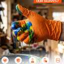 Wcy 9 Mil Heavy Duty Orange Nitrile Gloves,Raised Diamond Texture Grip,Industrial Mechanic Rubber Gloves Disposable Latex Free Chemical Resistant Guantes for Work,Cooking,Food Safe - Large,80Count