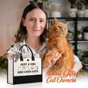 Cat Gifts for Women, Practical Cats-Themed Tote Bag, Mothers Day Christmas Birthdays Gifts for Cat Lover/Lady/Mom, Teen Girl, Daughter, Friend, Large Capacity Bag for Travel, Everyday Use