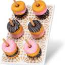 Donut Wall Stand,Doughnut Display Stand,Bagel Holder for Party, Dessert Table,Birthday, Wedding, Baby Shower, Bridal Showers,Party SuppliesRectangular