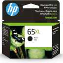 HP 65XL Black High-Yield Ink Cartridge | Works with AMP 100, DeskJet 2600, 3700; Envy 5000 | Eligible for Instant Ink | N9K04AN ECOLOGO