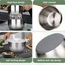 6L-Stainless Steel Salad Rotator, Vegetable Dishwasher,Lettuce Cleaner and Dryer, Kitchen Strainers.