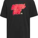 adidas Boys Graphic T-Shirt (Small, Black)