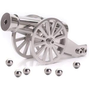 TIETHEKNOT Mini Napoleon Cannon Model Metal Replica Desktop Decorating and Collectibles