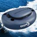 EKEPE Inflatable Kayak Floating Cooler, 40 QT - River Cooler Float with Tow Rope for Kayaking & Boating, Heavy Duty PVC Dry Storage Vessel Built in Four Cup Holder for Outdoor Enthusiasts
