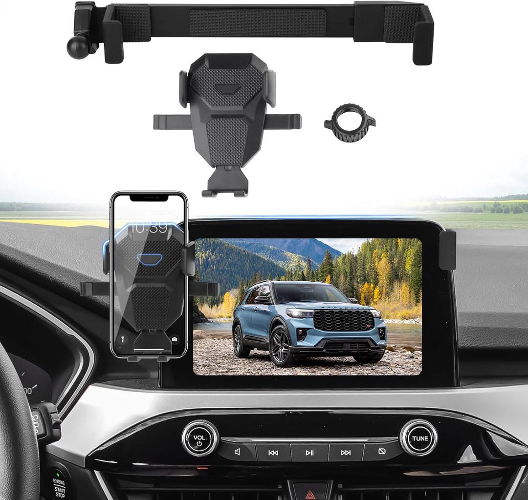 Car Phone Holder for 2020-2025 Ford Escape Accessories,Adjustable Explorer Phone Mount for 8-inch Screen,Hands-Free Ultra Stable Phone Stand