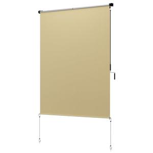 96" W x 72" L Outdoor Roller Shades - Extra Large UV Protection Blinds for Pergola/Gazebo, Cordless Design & Energy Efficient Patio Cover, Beige 