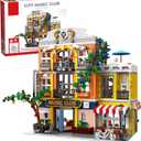 ENJBRICK Flowers City Jazz Club Building Sets for Adutls, Architecture House Building Kit for Boys and Girls 8-14 Years 1683 PCS