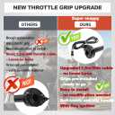 Q20 Full Twist Throttle with Rolling Bearing, Ebike Throttle Grip Cable Kit Compatible with Q20 Electric Dirt Bike