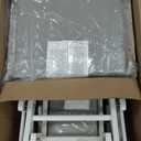 Storkcraft Premium Hoop Glider & Ottoman (White/Light Gray)  GREENGUARD Gold Certified Nursery Glider, Solid Wood Craftsmanship, Smooth-Gliding Nursery Chair and Ottoman, Award-Winning