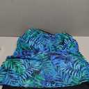 Yonique Two Piece Tankini Swimsuits for Women with Shorts Tummy Control Bathing Suits Athletic Swimwear (X-Large, Green Leaves)