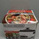 BLACK+DECKER 16-Cup Rice Cooker, RC516, 8-Cup Uncooked Rice, Steaming Basket, Removable Non-Stick Bowl, One Touch