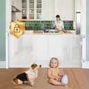 Retractable Baby Gate No Drill,  Extra Wide Retractable Baby Gates for Doorways No Drilling, 8ft No Drill Dog Gate Mesh Dog Gates for Doorways Extra Wide Pet Gate Indoor No Drilling, White,Size 55" * 33"