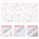 LiKiLiKi 17.3"x393" Pink Floral Peel and Stick Wallpaper Wildflowers and Leaf Contact Paper Modern Self Adhesive Wallpaper Removable Waterproof Wall Paper for Bedroom Kitchen Cabinets Vinyl Roll