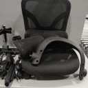 ELABEST X100 Ergonomic Mesh Office Chair with Footrest, Big and Tall Hone Desk Chair with 5D Flip-Up Arms, Adjustable 3D Lumbar Support, Gaming & Executive Computer Chairs (Midnight Mist)