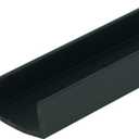 Outwater Plastics Black 3/4'' Styrene Plastic U-Channel/C-Channel 36 Inch Lengths (Pack of 4)