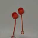 Leinuosen 2 Packs Tethered Dust Cover 1 Inches Eye Wash Faucet Sink Attachment Red Safety Equipment Covers Faucet Mounted Emergency Eye Wash Station Sink Attachment