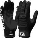 Nxtrnd G1 Youth Football Gloves, Kids Sticky Receiver Gloves (Black)