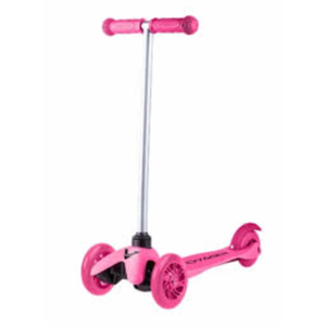 Self Balancing Kick Scooter with Light Up Wheels, Extra Wide Deck, 3 Wheel Platform, Foot Activated Brake, 75 lbs Limit, Kids & Toddlers Girls or Boys, for Ages 3 and Up