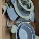 CAROTE 27pcs Ceramic Cookware Set Nonstick, Pots and Pans Set Non stick, Non Toxic Cookware, Dishwasher/Oven Safe, RV/Camping Cookware Set, Pan and Pot with Kitchen Utensils, Green