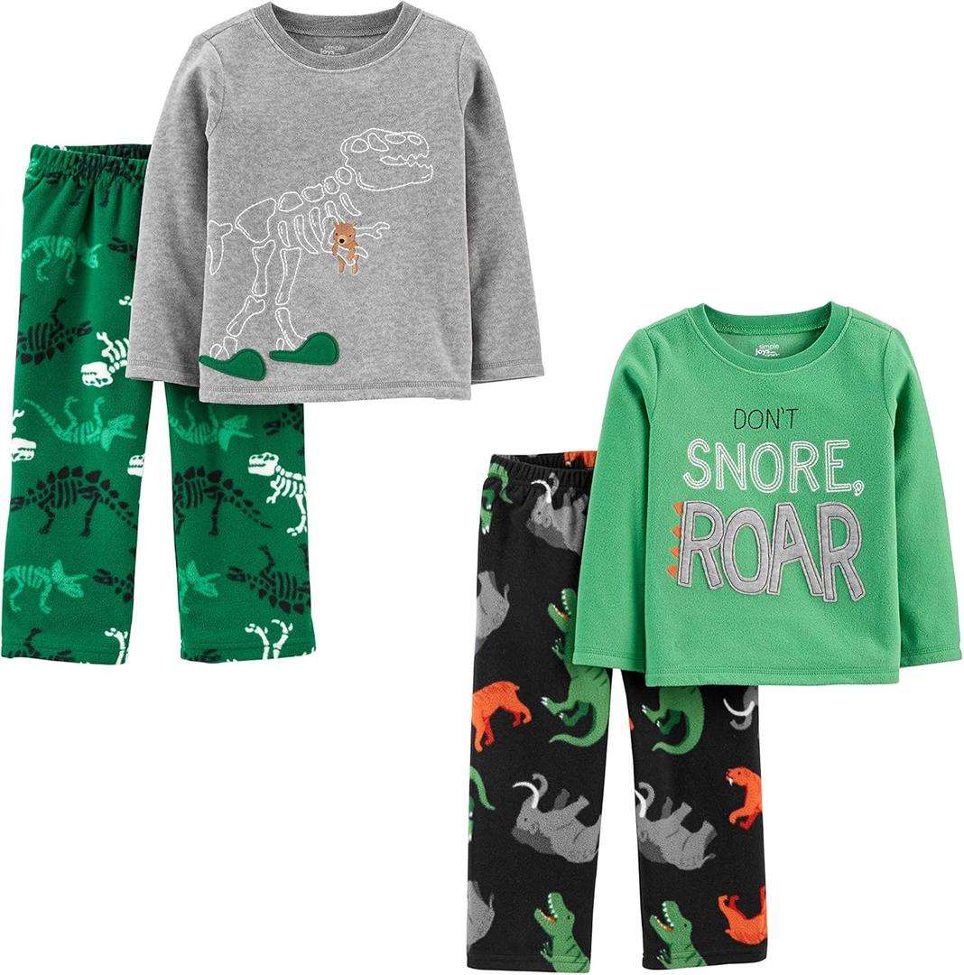 Simple Joys by Carter's boys 4-piece Pajama Set (3T)