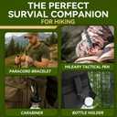 Survival Kit Tool Advent Calendar 2025 Adult Men, 24 Days Countdown to Christmas Calendar with Outdoor Gadgets Xmas Countdown Gifts for Teen Boys Husband Son