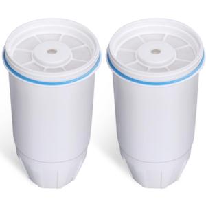 Water Filters Replacement Compatible with Zero Pitcher and Dispenser ZR-004 ZP-006 ZR-017 ZR-001 ZD-013 ZS-008 Filter System Replacement Reduce Bad Taste, Odor, Lead, Chlorine, and PFOA/PFOS (2 Packs)