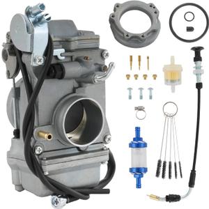 Carburetor Replacement For Mikuni HSR42 HSR 42mm TM42-6 Compatible with Harley Evo Evolution Twin Cam Motorcycle