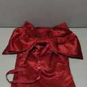 Giant Bow Decor Christmas Tree Topper Decoration Big Bows for Room Wall Backdrop 75x18 Inch Ribbon Tie for Wedding Christmas Fall Birthday Party Baby Shower Supplies(WineRed, Satin)