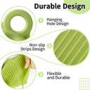 Oven Mitts and Pot Holders Sets, Mini Silicone Oven Mitts Heat Resistant (1 Pair), Pot Lid Holder While Cooking (1 Pair), Non-Slip Silicone Pot Holders & Spoon Rest, Dishwasher Safe