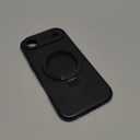 Compatible with iPhone 17 Air Case with Magnetic Invisible Stand Compatible with Mag-Safe Military Drop Tested Shockproof Silicone iPhone 17 Air Phone Cases for Women Men 6.6"Black