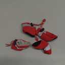 YAODHAOD Dog Shoes for Small Dogs, Puppy Dog Boots & Paw Protector for Winter Snowy Days, Anti-Slip Sole Dog Booties for Indoor Hardwood Floor 4PCS (Red,Size: 4)