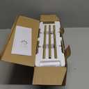 UME 3 Pack Cordless Table Lamp, Battery Operated Lamp - Portable Waterproof Rechargeable Table Lamp w/ 3 Color Temps & Stepless Dimming for Dinner, Desk, Cafe, Outdoor (Brushed Gold)