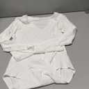 Women's V-Neck Long Sleeve Bodysuit for Women - Sexy & Comfortable Stretchy Top Medium