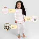 Burt's Bees Baby Girls' Pajamas, 2-Piece Long Sleeve Tee and Pants Organic Cotton PJ Set