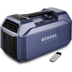BODEGACOOLER Portable Tent Air Conditioner 6000 BTU, 110V Compressor Camping AC Unit for Tents, 5 Modes Cooling, Remote Control, ≤50dB Portable AC for Camping,Home,RV