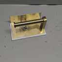 BWE Marble Toilet Paper Holder with Shelf, Brushed Gold Bathroom Toilet Paper Holder Wall Mounted, 304 Stainless Steel Toilet Paper Roll Holder Tissue Holder