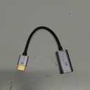 Guermok AR Glasses HDMI to USB-C Display Adapter, 4K@60Hz Play and Charge XR Converter with DC 5V, for XREAL One/Air 2 Pro/RayNeo/Rokid, Steam, Switch 2/1, PS5/4, Portable Monitors (Sliver) (Silver)