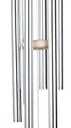 Outdoor Wind Chime, Wind Chimes Bells 6 Metal Tubes Windchime for Garden, Yard, Patio, Home Decoration and Gift, Silver Color (White Wind Chimes)