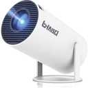 Mini Projector With WIFI and Bluetooth, Portable Projector 4K Support, Android 13, Auto Keystone, 180 Rotatable, 40"-150" Screen Small Projector HY300 Pro