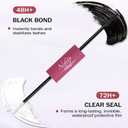 Lash Cluster Glue, 2-in-1Waterproof Eyelash Glue, 72 Hours Strong Hold, Gentle and Non-Irritating, Easy to Use and Remove 0.34 Fl Oz (Pack of 1)