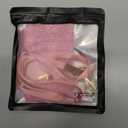 ID Badge Holder with Lanyard, Vertical Bling Shiny ID Badge Card Holder with 1 Clear ID Window, 4 Credit Card Slots, 1 Cash Coin Slot and a Detachable Neck Lanyard (Bling Pink)