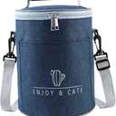 Aluminum Insulated Food Pouch Thermal Bag for Camping Portable Multi-functional Sturdy Design for Outdoor Adventures (Navy)