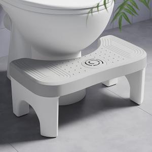 Squatting Toilet Stool for Adults, 7 Inch Poop Stool Squat Adult, Non-Slip Potty Stool for Pooping, Portable Toilet Step Foot Rest for Bathroom