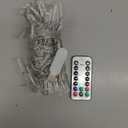 Ollny Curtain Lights 6.6x6.6ft, 200 LED White Christmas Lights with Remote 8 Modes Dimmable Timer, USB Power String Light for Bedroom Backdrop Indoor Window Wedding Decorations