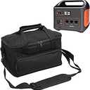 PerGar Travel Carrying Case, Portable Power Station Storage Case, Portable Power Station with Carry Handle Shoulder Strap,Travel Storage Bag for Charging Cable and Accessories