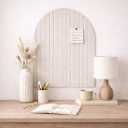 Orelle Fluted Arch Felt Bulletin Board (Beige, 23" W x 31" H)