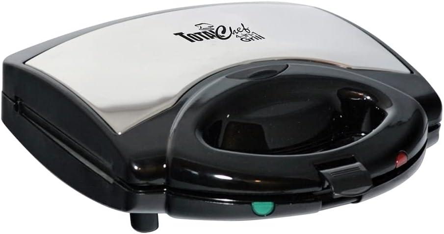 Total Chef Waffle Maker - Mini Belgium Waflera, Sandwich, Grill, Panini Press Machine, Electric, Non-Stick Removable Plates, Easy To Clean Countertop Cooking Kitchen Appliance For Breakfast, 4 in1