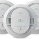 Kidde Smoke Detector, 10-Year Battery Powered, with Voice Alerts, LED Status Lights, 85 dB Alarm, 5-inches, 20SD10-V, 3 Pack