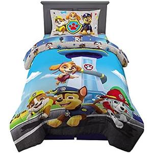 Franco Kids Bedding Super Soft Comforter and Sheet Set, 4 Piece Twin Size, Paw Patrol 